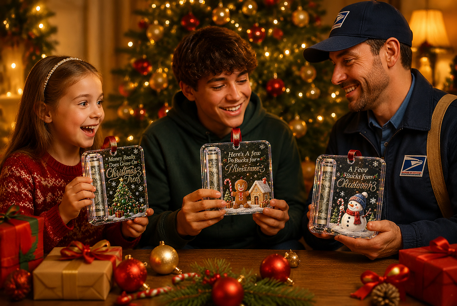 Christmas cash gifts for family and holiday gifting