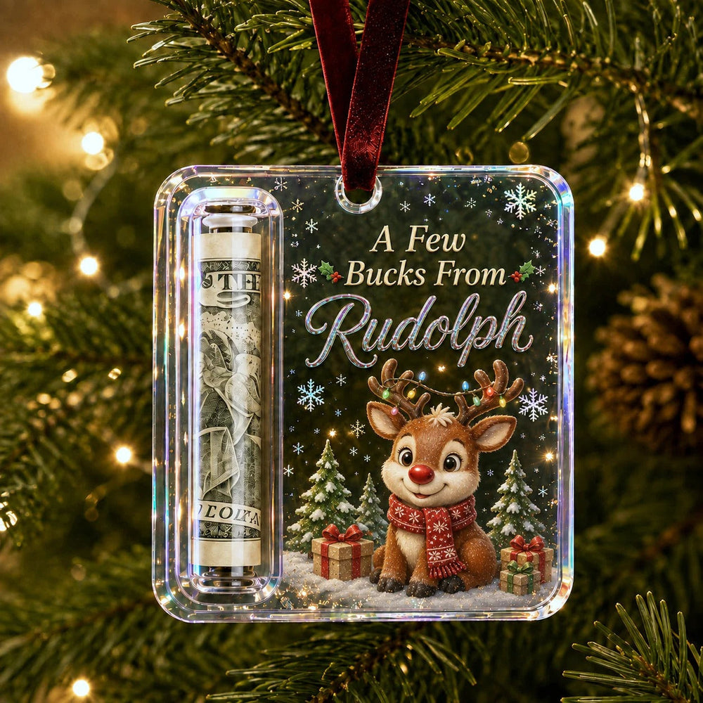 Reindeer Cash Gift Ornament