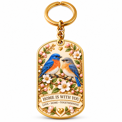 🕊️ "Feathered Messengers" Enamel Bird Keepsake Keychain | A Pocket-Sized Hug