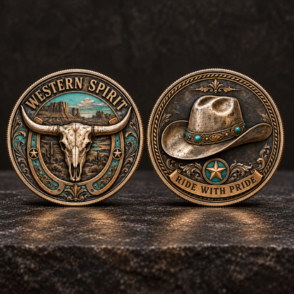 🎉🇺🇸 Limited Edition! 🔥Western Spirit Commemorative Coin