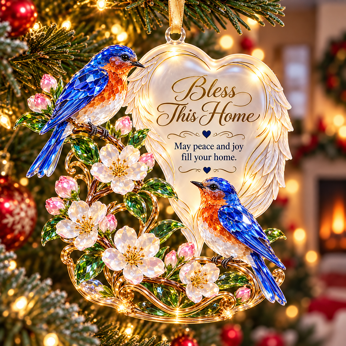 🕊️🎄 Bird & Butterfly Memorial Christmas Ornaments – A Heartfelt Tribute of Love & Remembrance