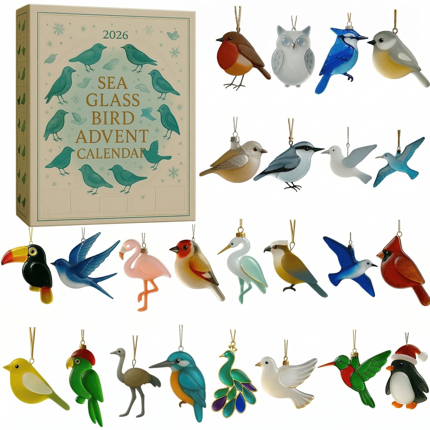 🐦Sea Glass Bird Advent Calendar 2026