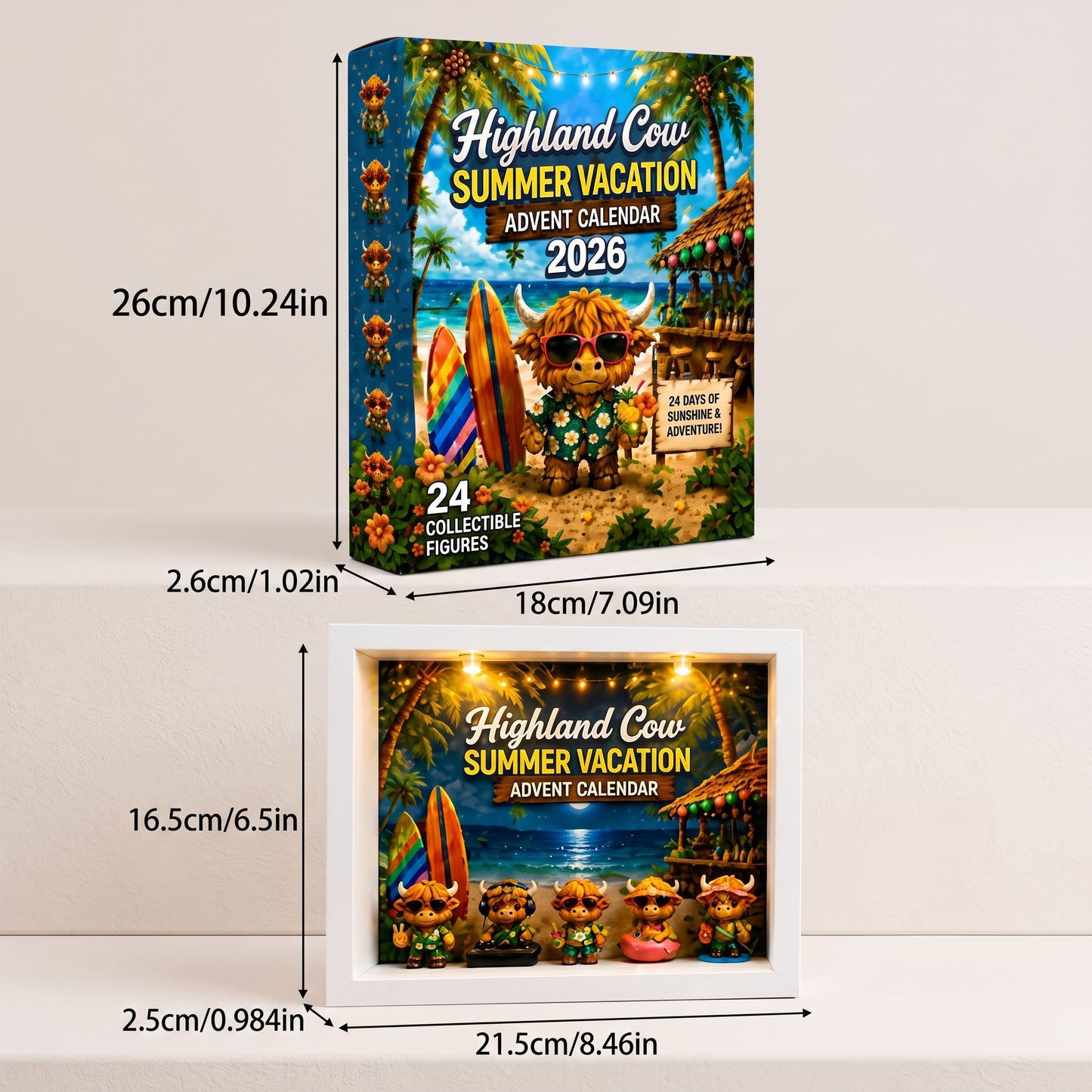 🔥FLASH SALE 50% OFF - 🐮Highland Cow Summer Vacation Advent Calendar 2026