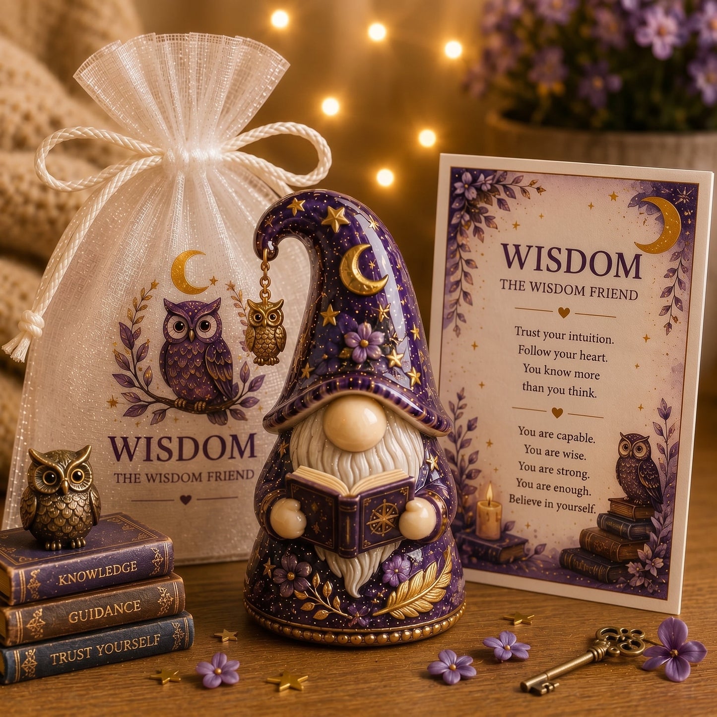 Emotional Support Comfort Gnome — 12 Heartfelt Affirmation Themes