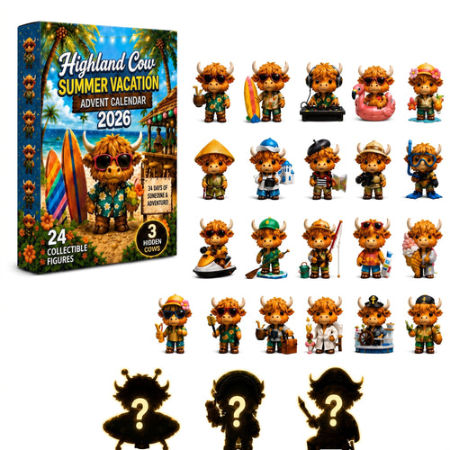🔥FLASH SALE 50% OFF - 🐮Highland Cow Summer Vacation Advent Calendar 2026
