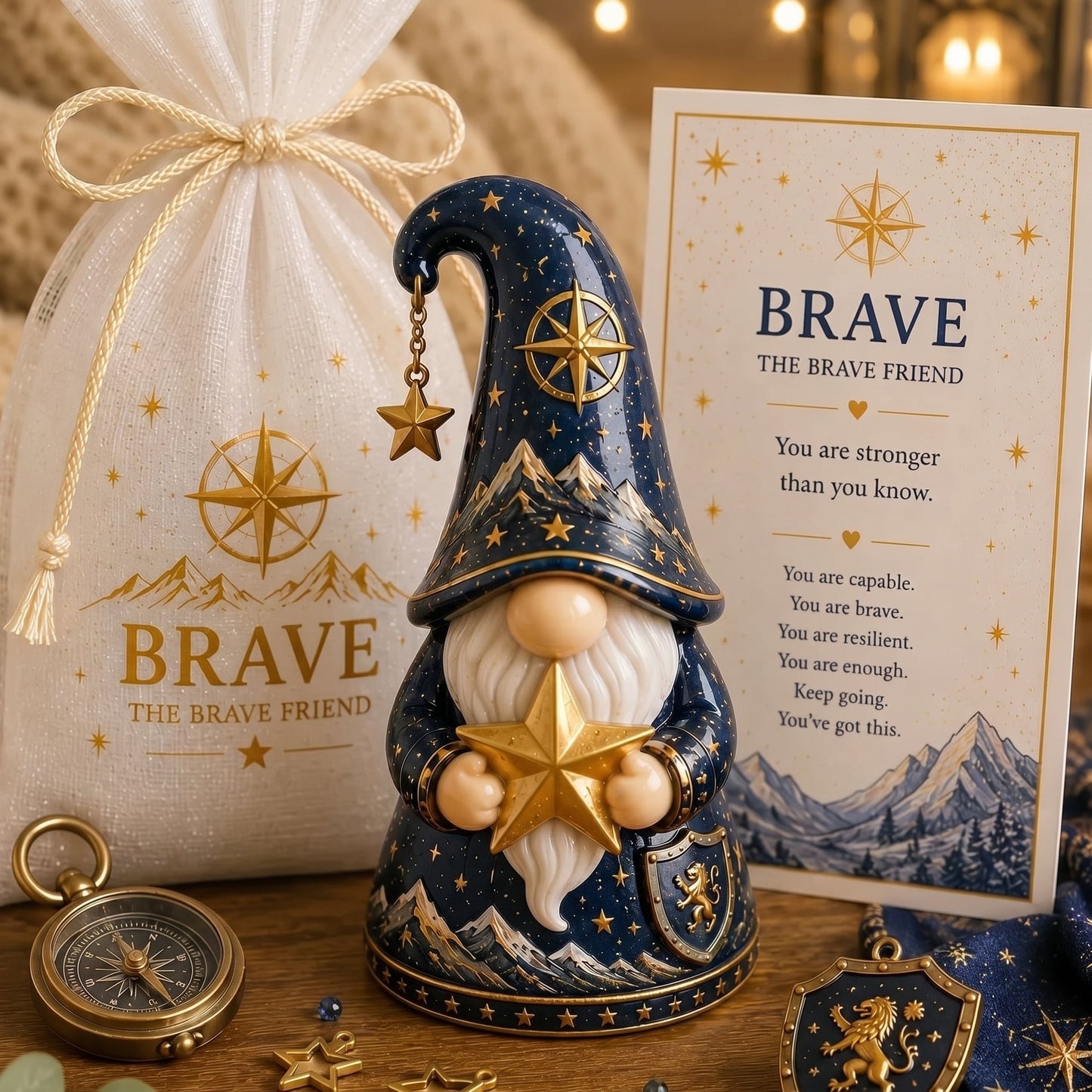 Emotional Support Comfort Gnome — 12 Heartfelt Affirmation Themes