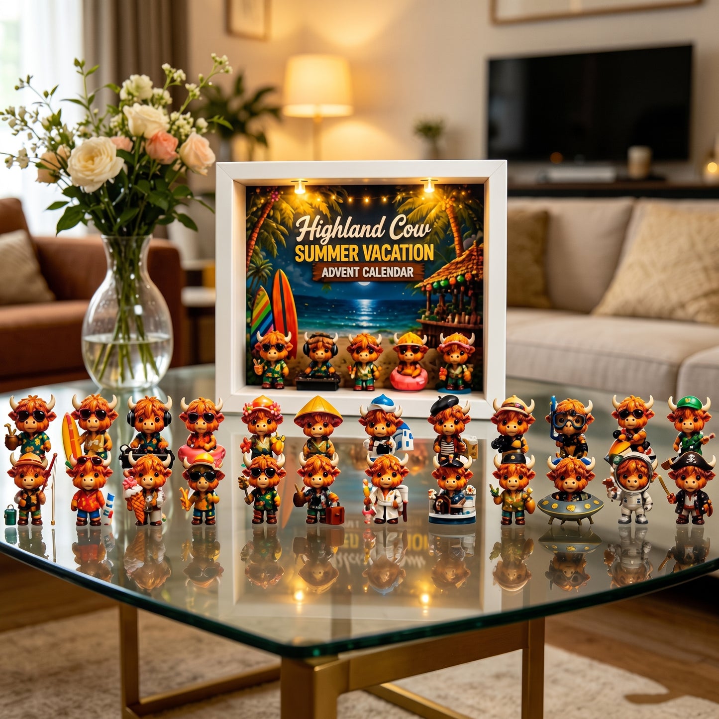 🔥FLASH SALE 50% OFF - 🐮Highland Cow Summer Vacation Advent Calendar 2026