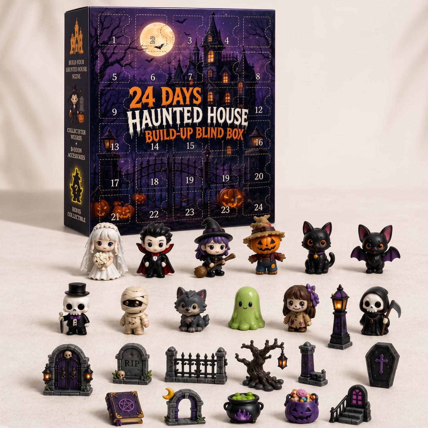 🔥🔥 Limited 50% OFF | Build Your Own Spooky Haunted House 👻 DIY Halloween Decor Kit for Endless Halloween Fun
