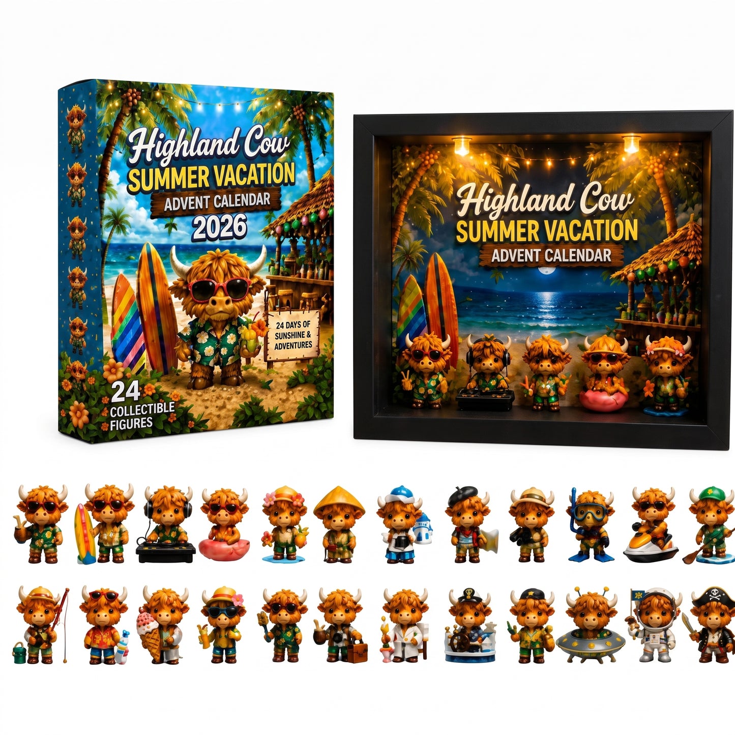 🔥FLASH SALE 50% OFF - 🐮Highland Cow Summer Vacation Advent Calendar 2026