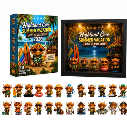 🔥FLASH SALE 50% OFF - 🐮Highland Cow Summer Vacation Advent Calendar 2026