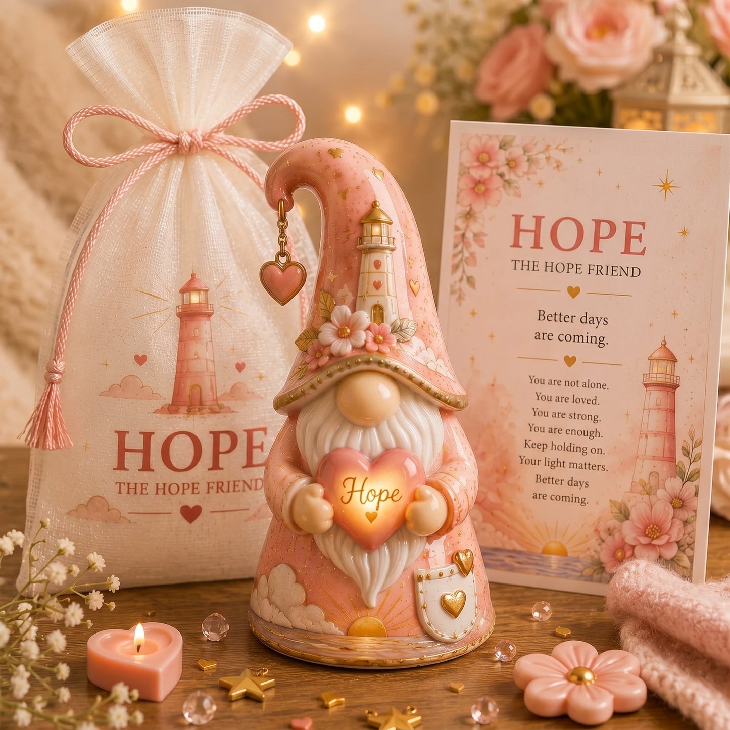 Emotional Support Comfort Gnome — 12 Heartfelt Affirmation Themes