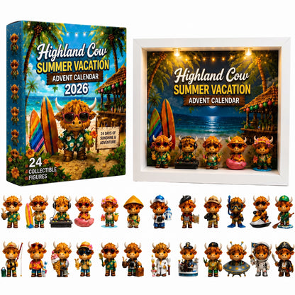 🔥FLASH SALE 50% OFF - 🐮Highland Cow Summer Vacation Advent Calendar 2026