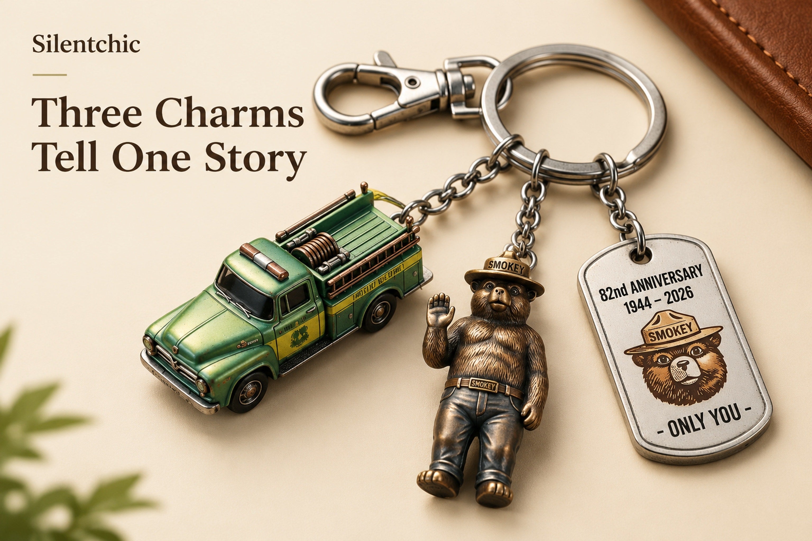 Plain keyring styled as a generic everyday accessory